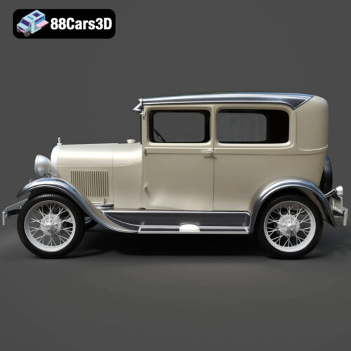 Ford Model A Tudor 1929 3D Model