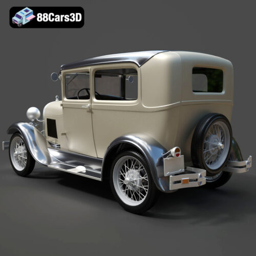 Ford Model A Tudor 1929 3D Model