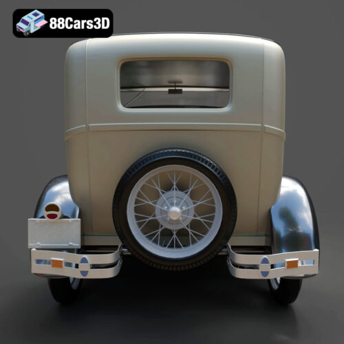 Ford Model A Tudor 1929 3D Model