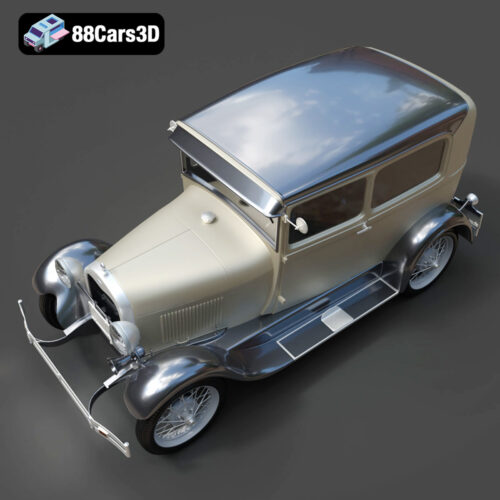 Ford Model A Tudor 1929 3D Model