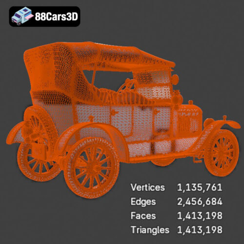 Ford Model T 1924 3D Model