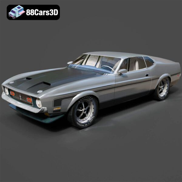 Ford Mustang Boss 351 1971 3D Model