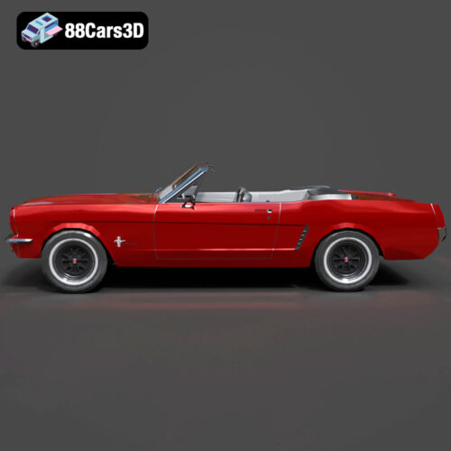Ford_Mustang_Cabrio_1965-002 Ford Mustang Cabrio 1965 3D Model
