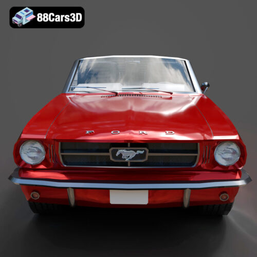 Ford_Mustang_Cabrio_1965-006 Ford Mustang Cabrio 1965 3D Model