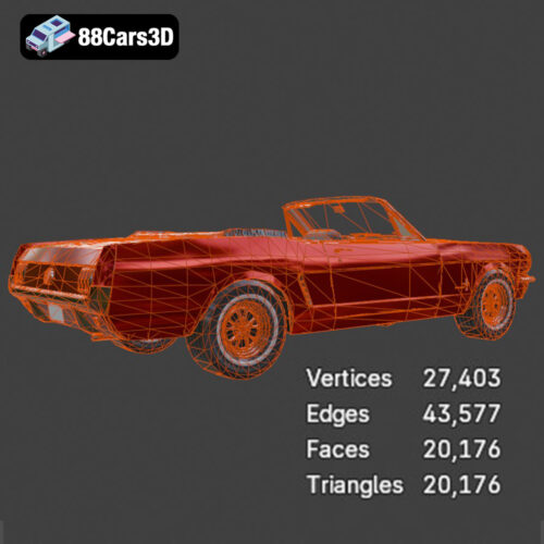 Ford_Mustang_Cabrio_1965-009 Ford Mustang Cabrio 1965 3D Model