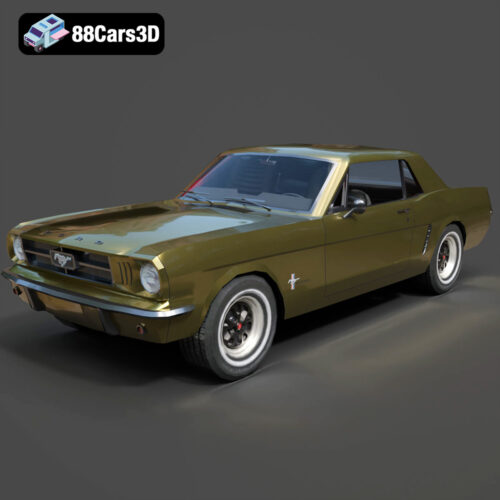 Ford_Mustang_Coupe_1965-01 Ford Mustang Coupe 1965 3D Model