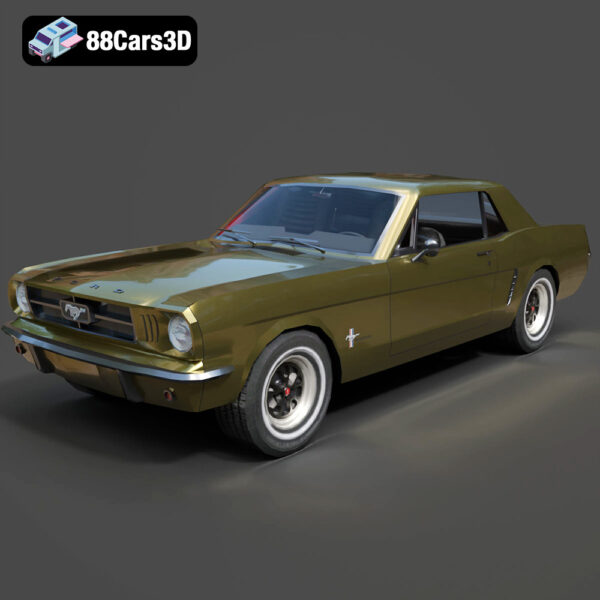 Ford Mustang Coupe 1965 3D Model