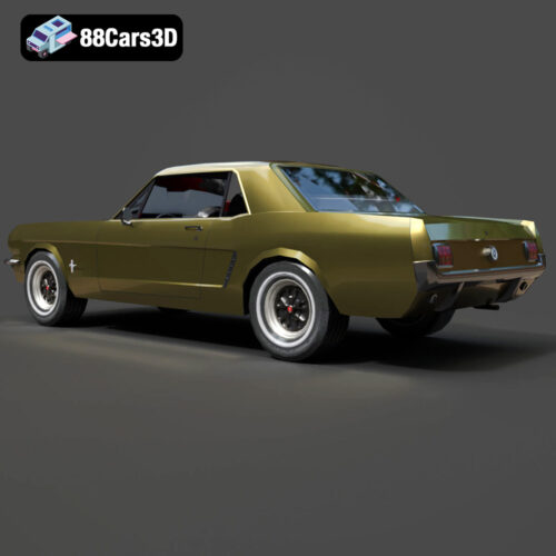 Ford_Mustang_Coupe_1965-03 Ford Mustang Coupe 1965 3D Model