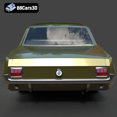 Ford_Mustang_Coupe_1965-04 Ford Mustang Coupe 1965 3D Model
