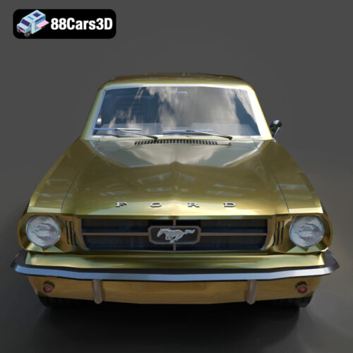 Ford_Mustang_Coupe_1965-06 Ford Mustang Coupe 1965 3D Model