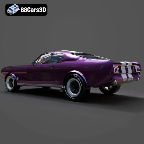 Ford Mustang Coupe 1965 3D Model