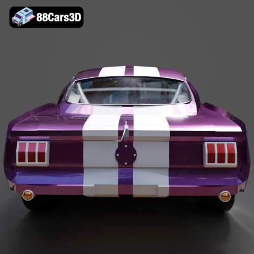 Ford Mustang Coupe 1965 3D Model