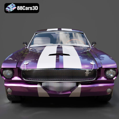 Ford Mustang Coupe 1965 3D Model