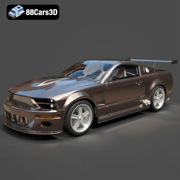 Ford Mustang GTR 3D Model