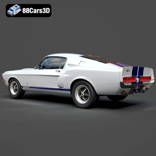 Ford_Mustang_Shelby_GT500_1967-003 Ford Mustang Shelby GT500 1967 3D Model
