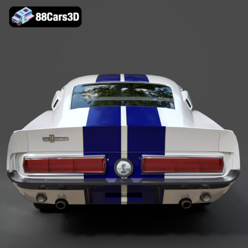 Ford_Mustang_Shelby_GT500_1967-004 Ford Mustang Shelby GT500 1967 3D Model