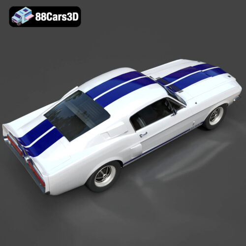 Ford_Mustang_Shelby_GT500_1967-005 Ford Mustang Shelby GT500 1967 3D Model