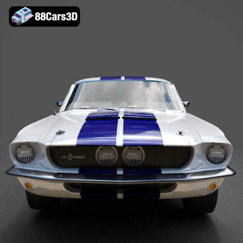 Ford_Mustang_Shelby_GT500_1967-006 Ford Mustang Shelby GT500 1967 3D Model
