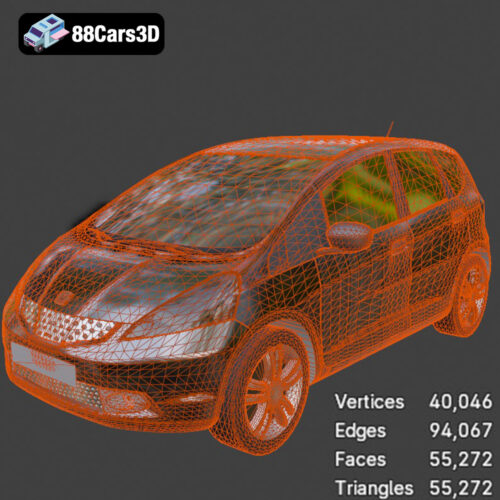 Honda Fit-008 Honda Fit 3D Model