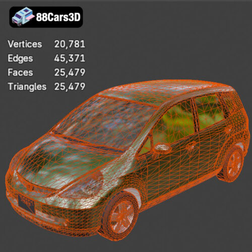 Honda Jazz-008 Honda Jazz 3D Model