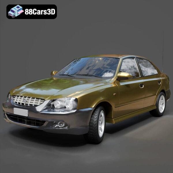 Hyundai Accent-001 Hyundai Accent 3D Model
