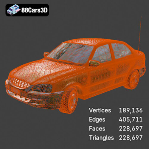 Hyundai Accent 3D Model