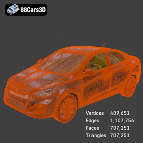 Hyundai Accent - Solaris-008 Hyundai Accent - Solaris 3D Model