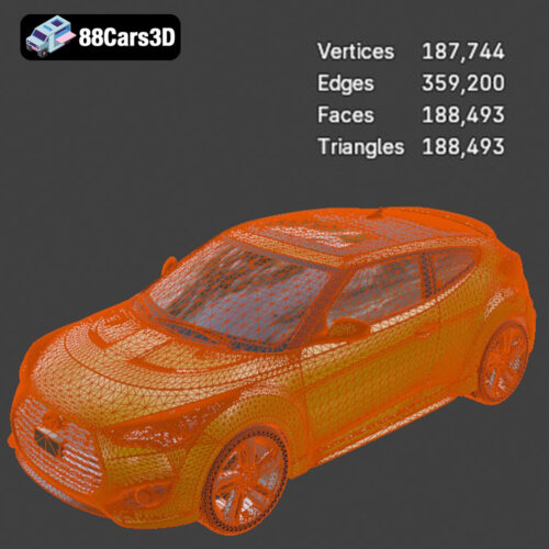 Hyundai Veloster Turbo 3D Model