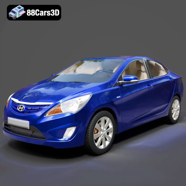 Hyundai Verna-001 Hyundai Verna 3D Model