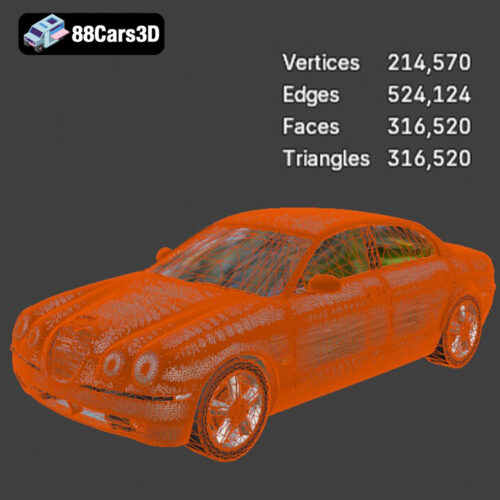 Jaguar S Type-008 Jaguar S Type 3D Model