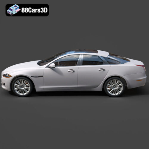 Jaguar XJ 2009 3D Model