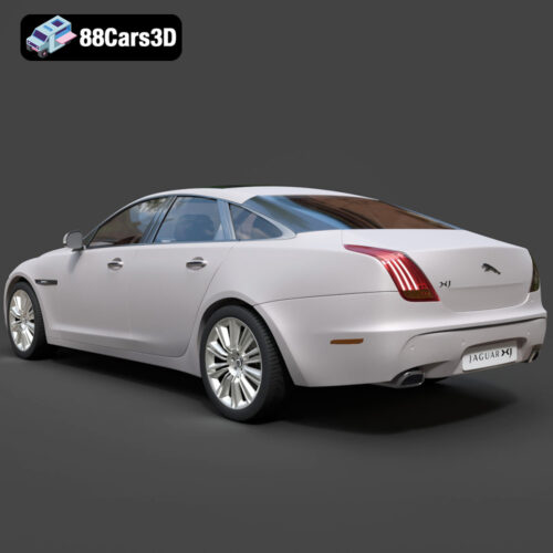 Jaguar XJ 2009 3D Model