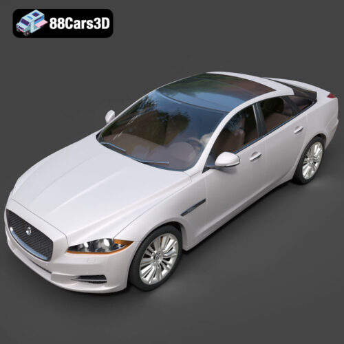 Jaguar XJ 2009 3D Model
