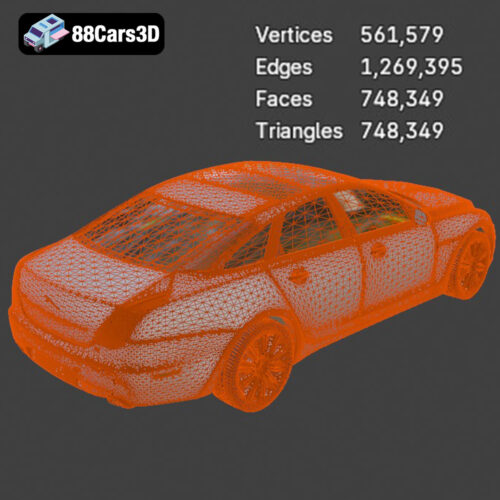 Jaguar XJ 2009 3D Model