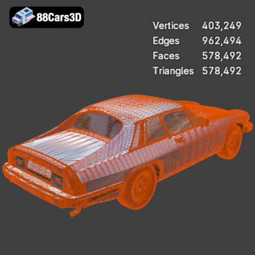 Jaguar XJS Coupe 1989 3D Model