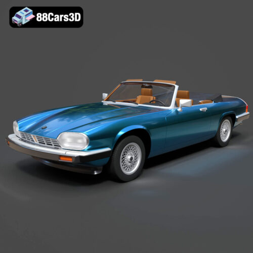 Jaguar XJS convertible 1975-001 Jaguar XJS Convertible 1975 3D Model