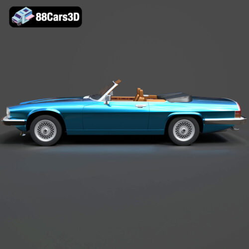 Jaguar XJS convertible 1975-002 Jaguar XJS Convertible 1975 3D Model