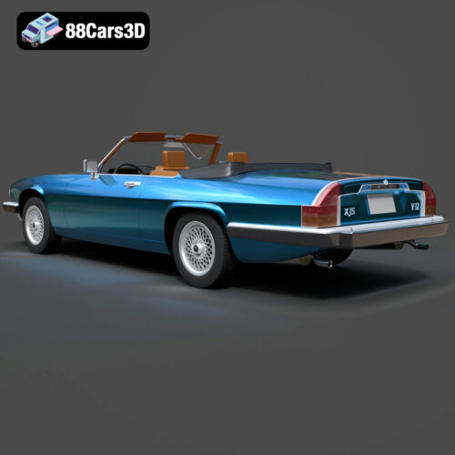 Jaguar XJS convertible 1975-003 Jaguar XJS Convertible 1975 3D Model