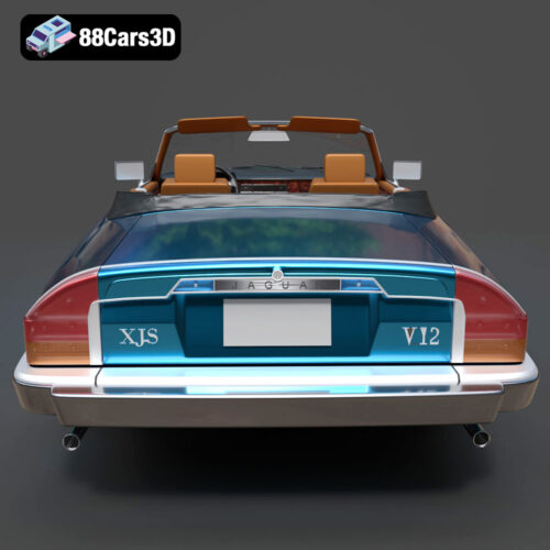 Jaguar XJS convertible 1975-004 Jaguar XJS Convertible 1975 3D Model