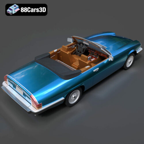 Jaguar XJS convertible 1975-005 Jaguar XJS Convertible 1975 3D Model