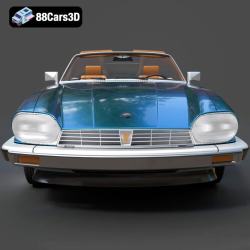 Jaguar XJS convertible 1975-006 Jaguar XJS Convertible 1975 3D Model