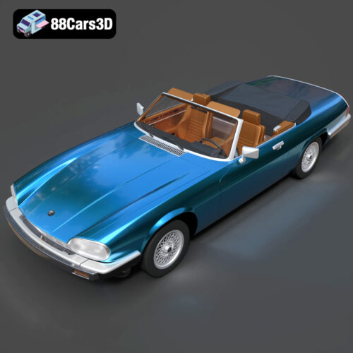Jaguar XJS convertible 1975-007 Jaguar XJS Convertible 1975 3D Model