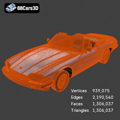 Jaguar XJS convertible 1975-008 Jaguar XJS Convertible 1975 3D Model