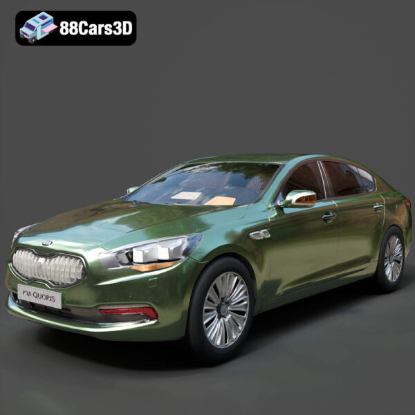 Kia Quoris-0001 Kia Quoris 3D Model
