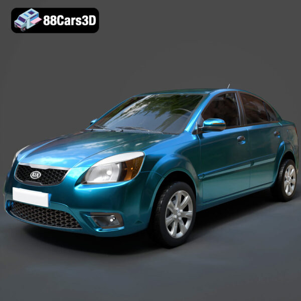 Kia Rio-001 Kia Rio 3D Model