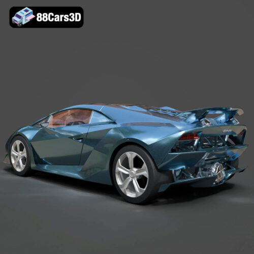 Lamborghini Sesto Elemento-003 Lamborghini Sesto Elemento 3D Model