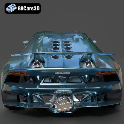 Lamborghini Sesto Elemento-004 Lamborghini Sesto Elemento 3D Model