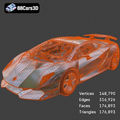 Lamborghini Sesto Elemento-008 Lamborghini Sesto Elemento 3D Model