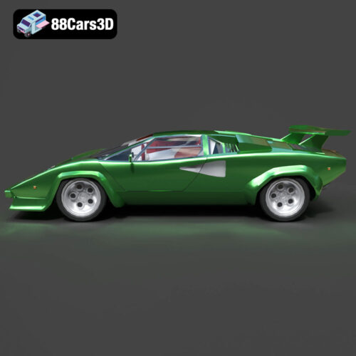 Lamborghini Countach 5000S 3D Model
