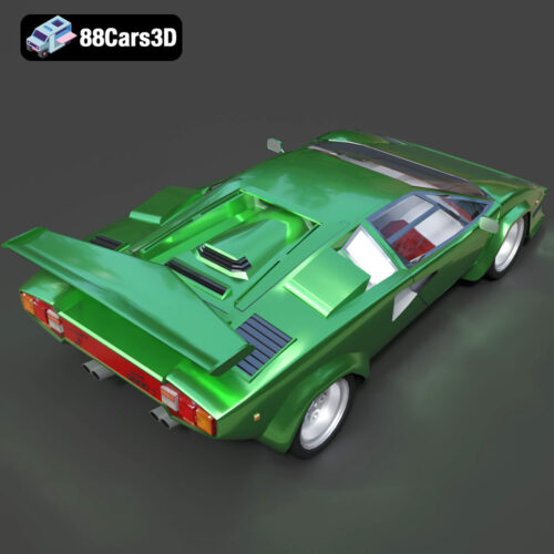 Lamborghini Countach 5000S 3D Model